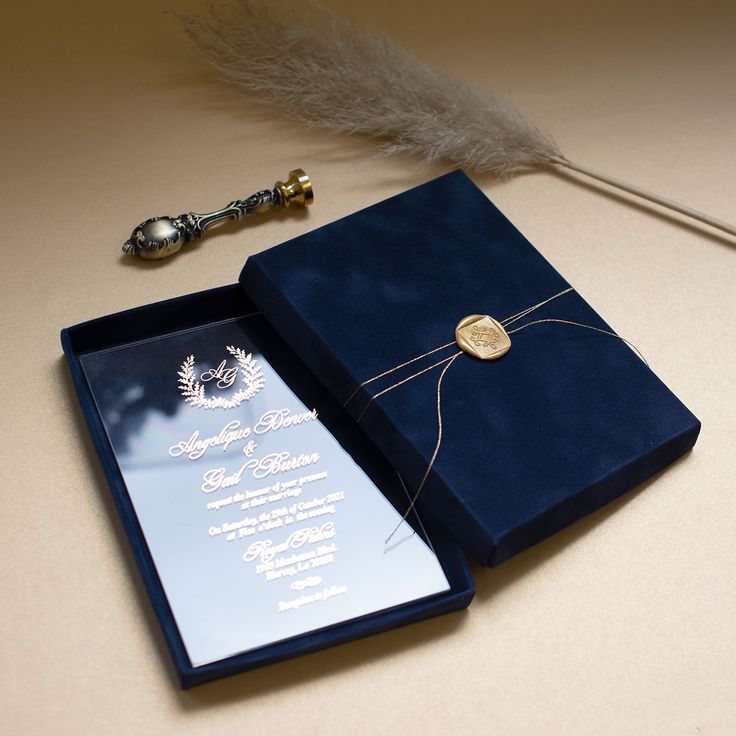 Velvet Invitation Box