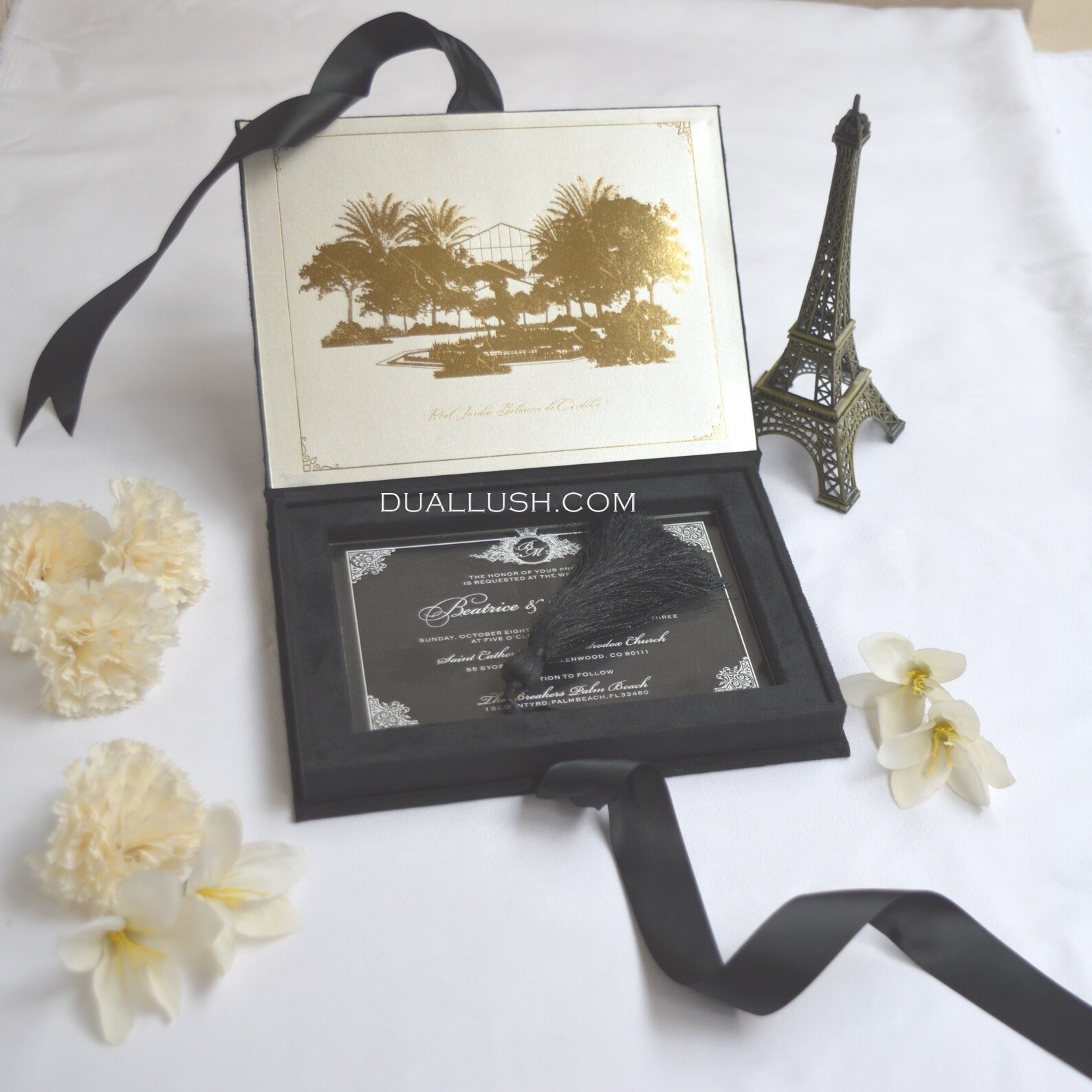 Black Invitation Box