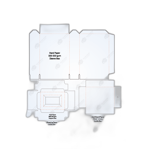 Durable Custom Sleeve and Tray Rigid Box Template Packaging